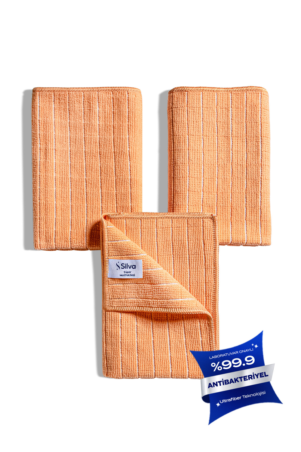Silva Ultrafiber Süper Mutfak Bezi 3'lü Set (45x45 cm)