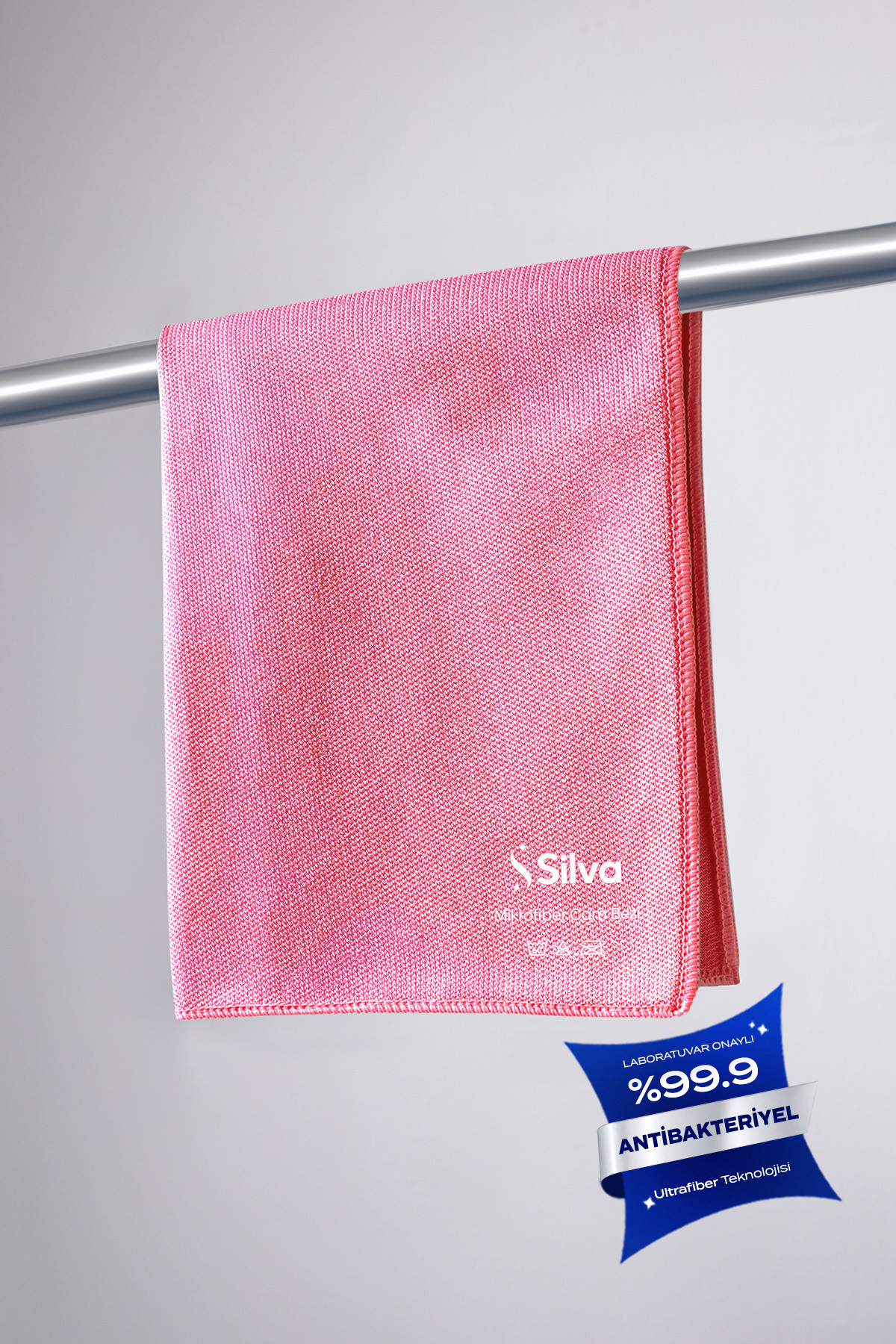 Silva Ultrafiber Premium Cam Bezi - Pembe (42x42 cm)