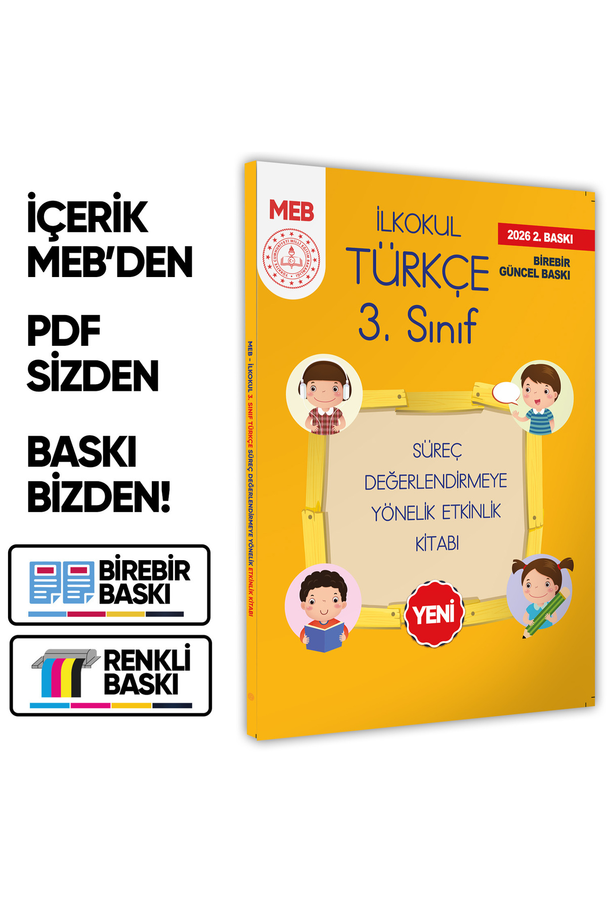 Karakutu Yayınları 2026 MEB İlkokul 3.Sınıf Türkçe Süreç
