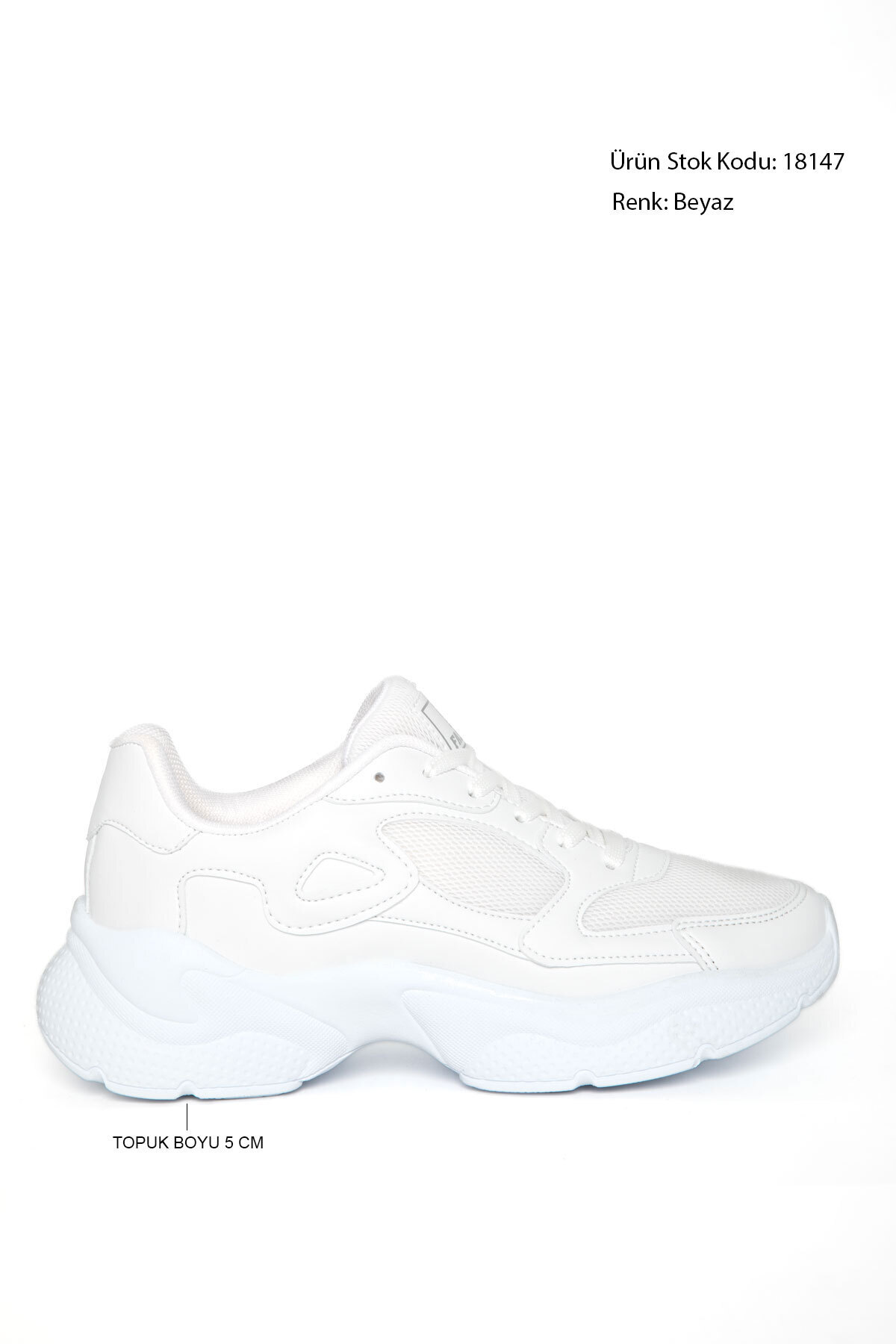 SOHO  Beyaz Kadın Sneaker 18147 - Görsel 4