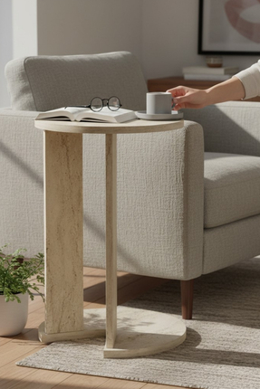 Skandi homeworks Cake C Sehpa Koltuk Sehpası Yan Sehpa Zigon Sehpa Servis Seh...