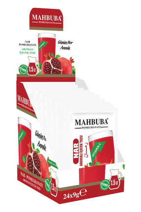 Mahbuba Nar Aromalı Soğuk Toz Içecek 24x9gr