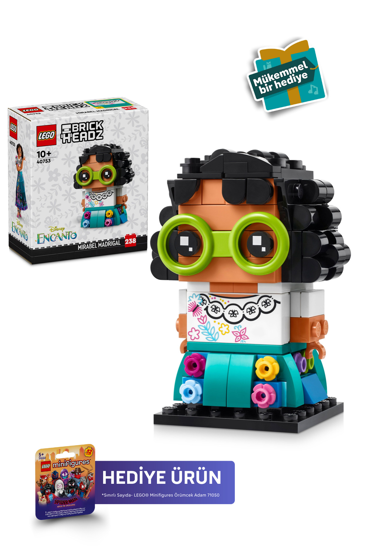 LEGO ® BrickHeadz™ Disney Mirabel Madrigal 40753 - 10+ Yaratıcı Oyuncak Yapım Seti (179 Parça)