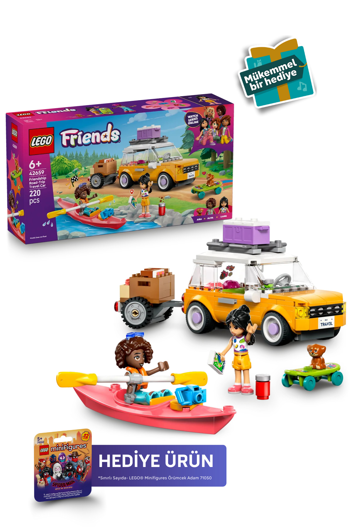 LEGO ® Friends Arkadaşlık Seyahat Arabası 42659 - 6+ Çocuklar için Yaratıcı Oyuncak Yapım Seti (220P)