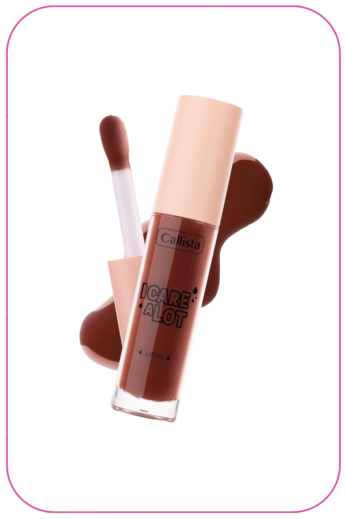 روغن لب مرطوب کننده و براق کننده I Care A Lot Lip Oil - 60 Brownie Bite - قهوه‌ای — قهوه‌ای LPO CARE A LOT — تصویر 3 از 3