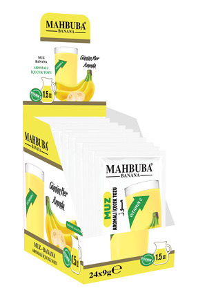 Mahbuba Muz Aromalı Soğuk Toz Içecek 24x9gr