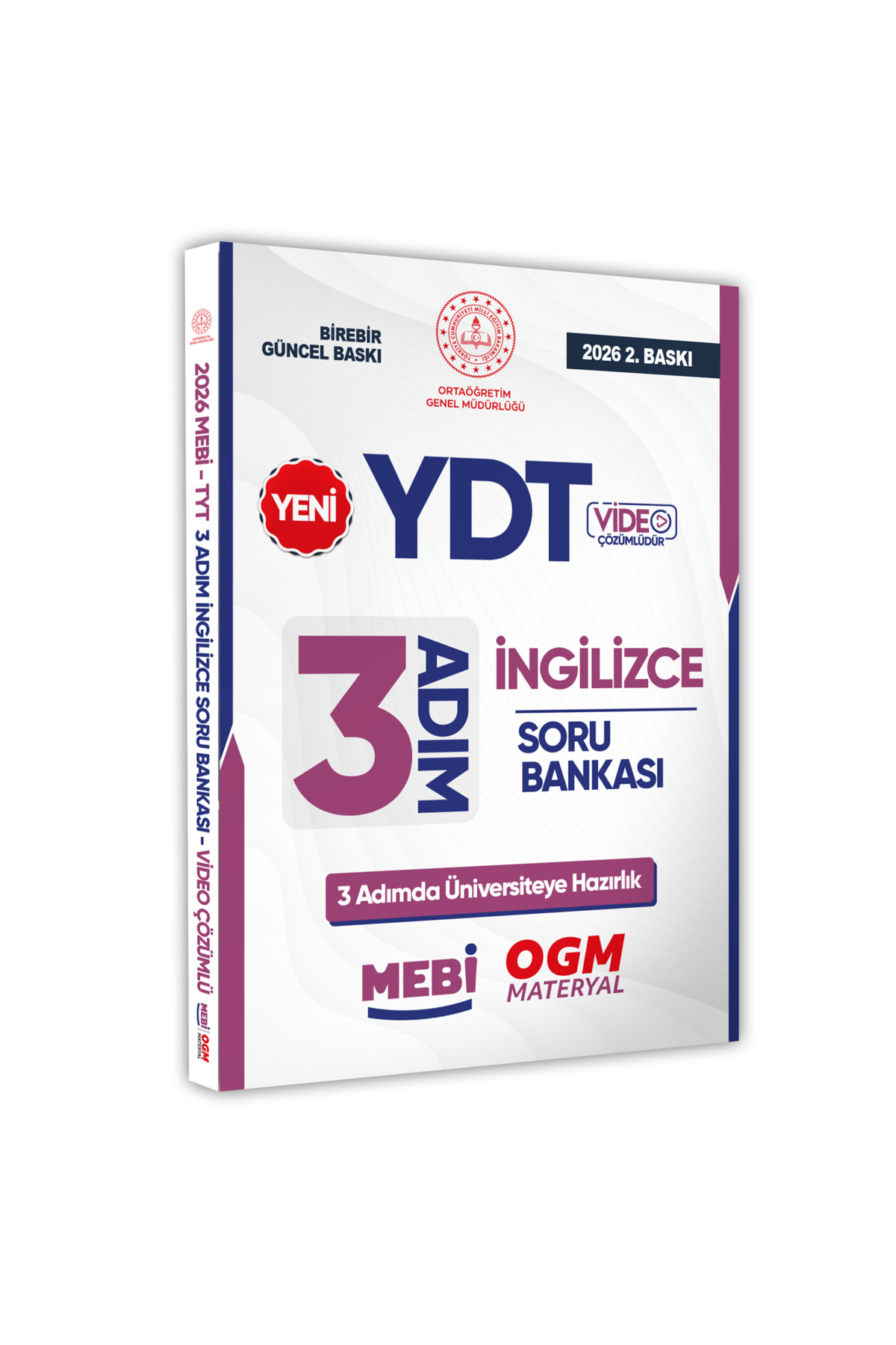 Karakutu Yayınları 2026 YDT MEBİ-OGM 3 ADIM İngilizce Soru Bankası