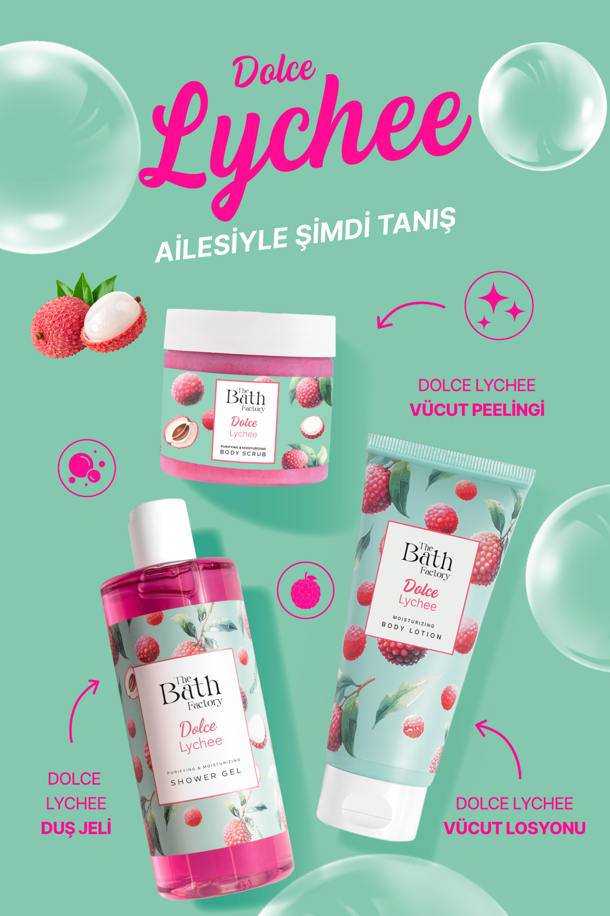 Nemlendirici Ve Arındırıcı Vücut Peelingi - Liçi Aromalı 300gr — BF072 — تصویر 5 از 6