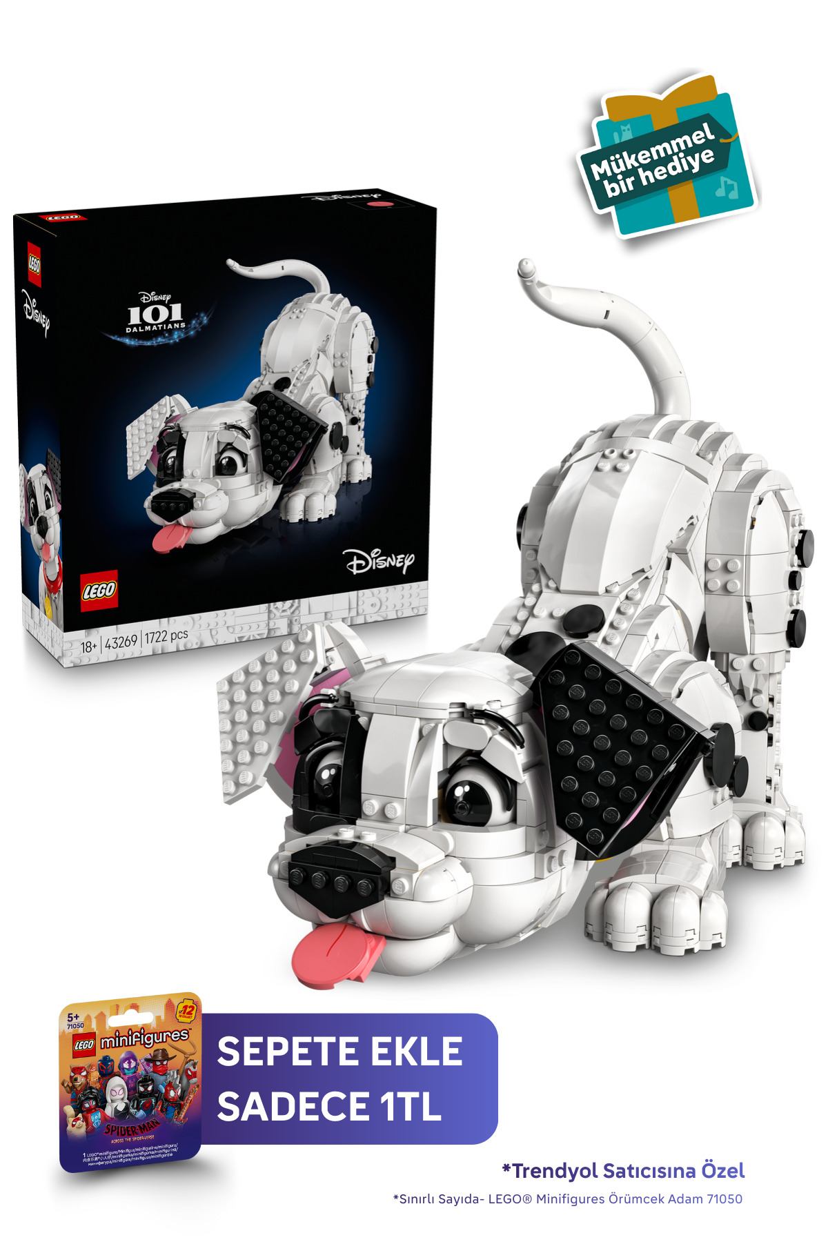 LEGO ® ǀ Disney 101 Dalmaçyalı Köpek Yavrusu 43269 - Yetişkinler için Model Yapım Seti (1722P)