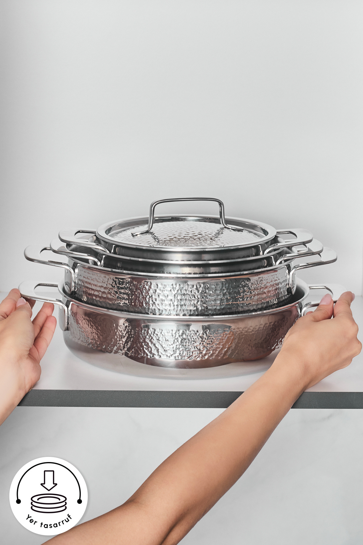 Karaca Power Steel 316+ 3Ply Voyager İndüksiyon Tabanlı 8 Parça