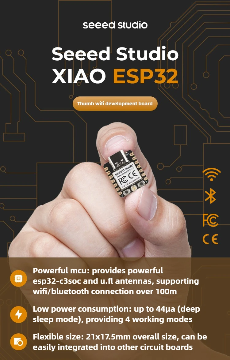 2er-Pack XIAO ESP32-C6 – Kompaktes Entwicklungsboard Mit Wi-Fi 6 & BLE 5.0 Für IoT-Projekte