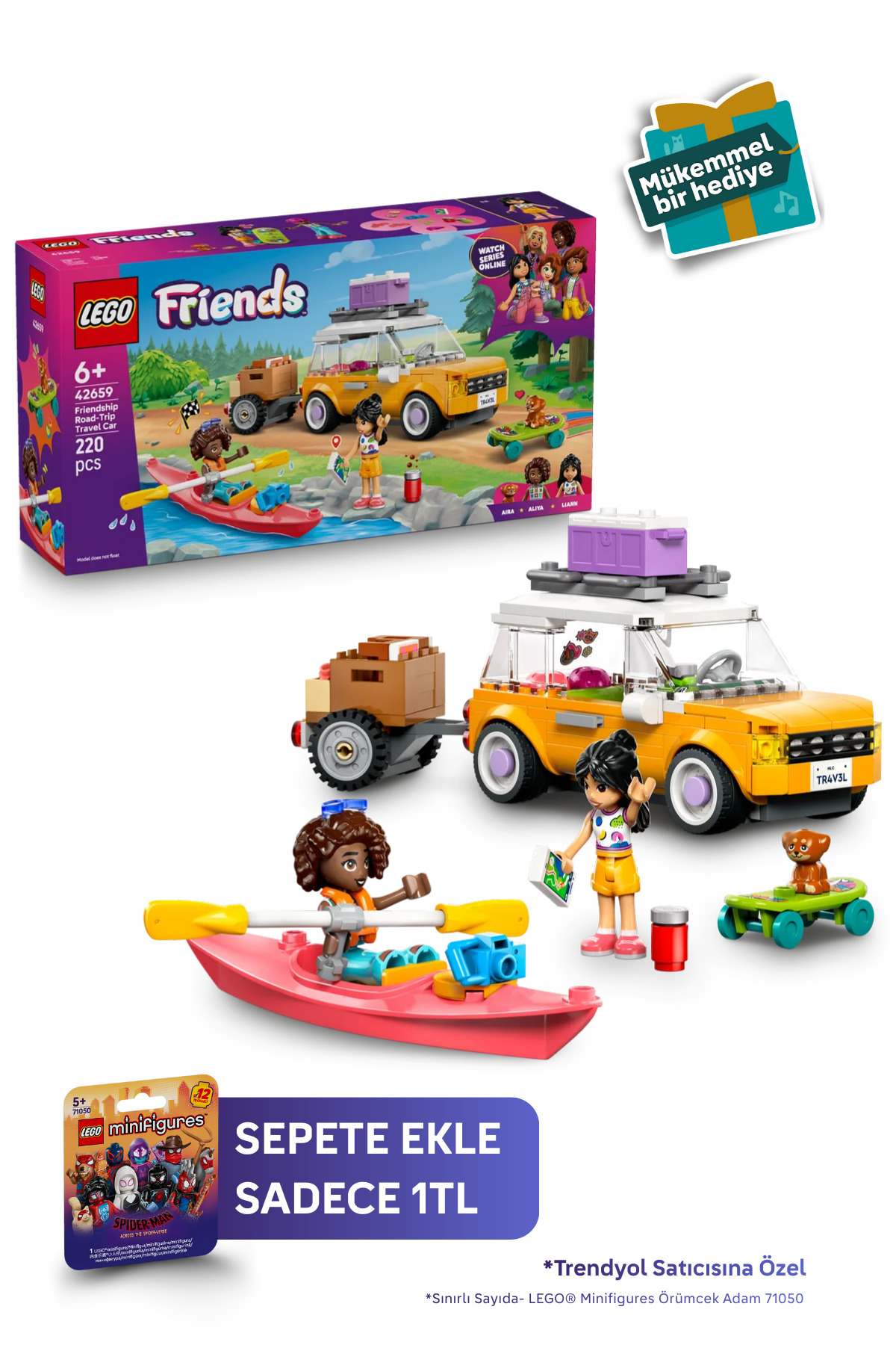 LEGO ® Friends Arkadaşlık Seyahat Arabası 42659 - 6+ Çocuklar için Yaratıcı Oyuncak Yapım Seti (220P)