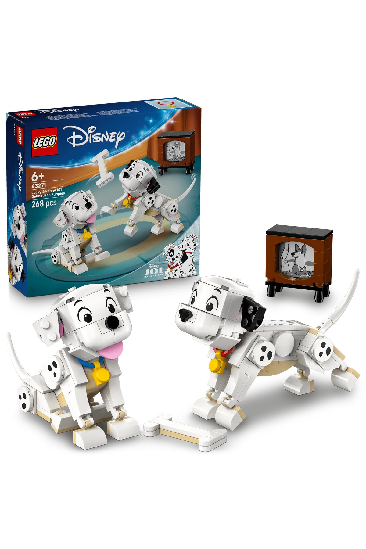 LEGO ® ǀ Disney Lucky ve Penny 101 Dalmaçyalı Köpek Yavruları 43271-6+ Yaratıcı Oyuncak Yapım Seti (268P)