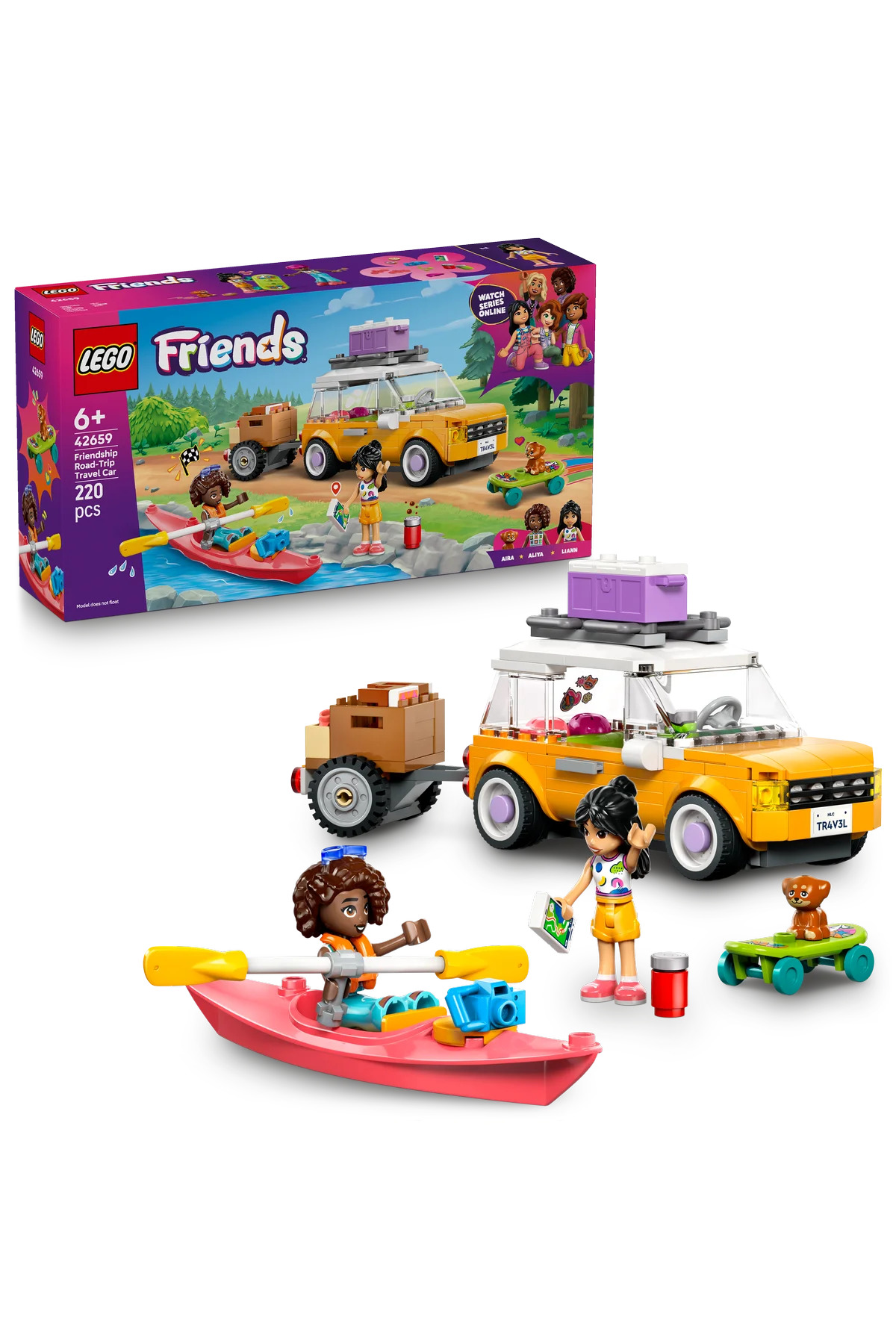LEGO ® Friends Arkadaşlık Seyahat Arabası 42659 - 6+ Çocuklar için Yaratıcı Oyuncak Yapım Seti (220P)