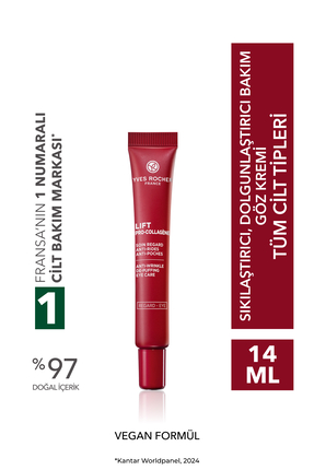 Yves Rocher Göz Kremi-Sıkılaştırıcı,Dolgunlaştırıcı Bitkisel Kolajen ve Hyalu...