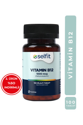 Selfit Vitamin B12 1000 Mcg 100 Dilaltı Tablet