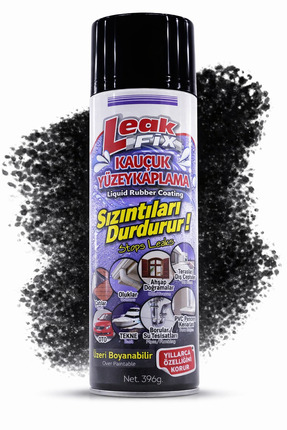Badem10 (SİYAH 396 GR) Su Yalıtım Sızdırmaz Geçirmez Izolasyon Kauçuk Spreyi ...