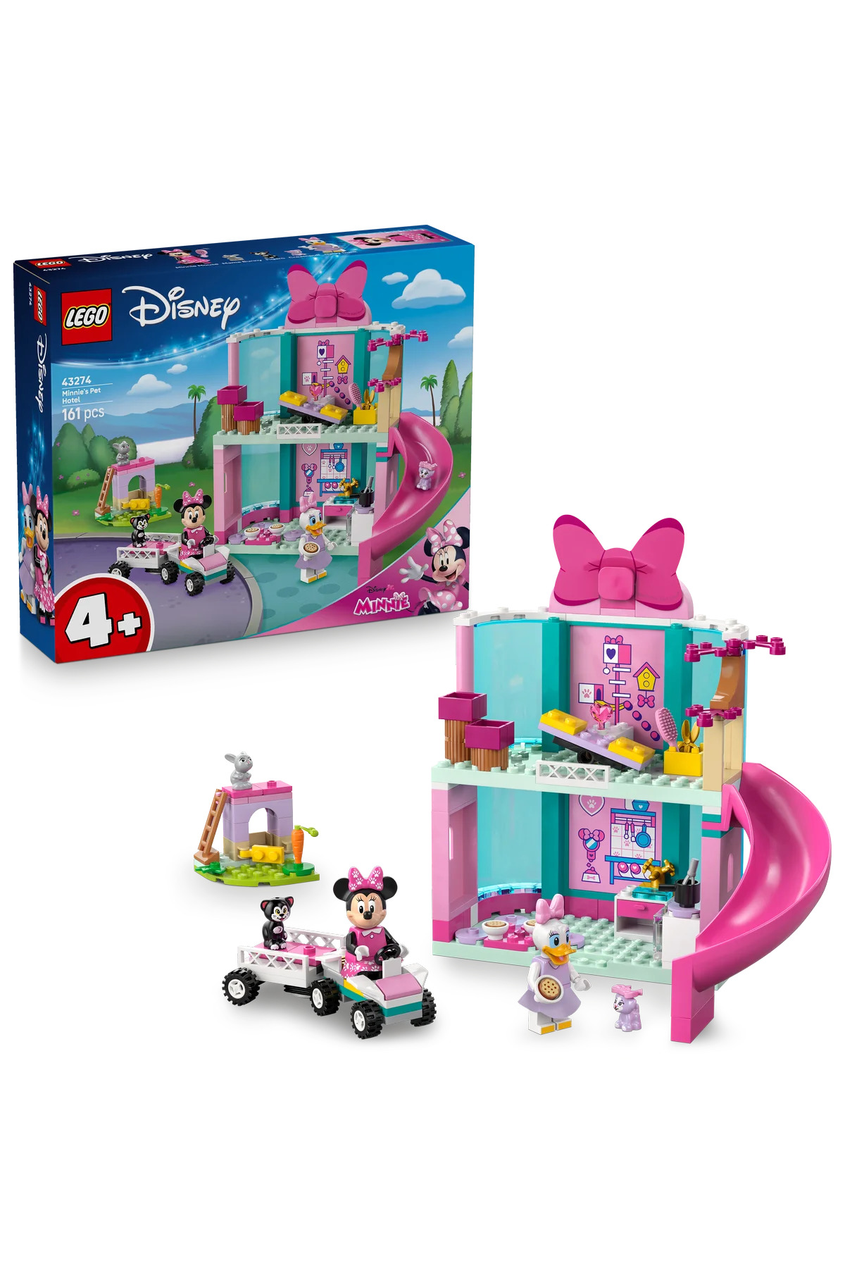 LEGO ® ǀ Disney Minnie’nin Evcil Hayvan Oteli Mickey’nin Kulüp Evi 43274 - 4+ Oyuncak Yapım Seti (161P)