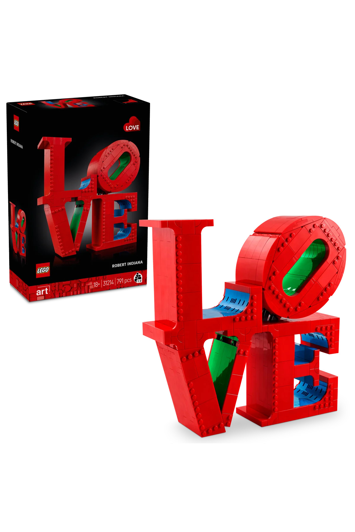 LEGO ® Art LOVE 31214 - Yetişkinler için Hediyelik Dekoratif Model Yapım Seti (791P)
