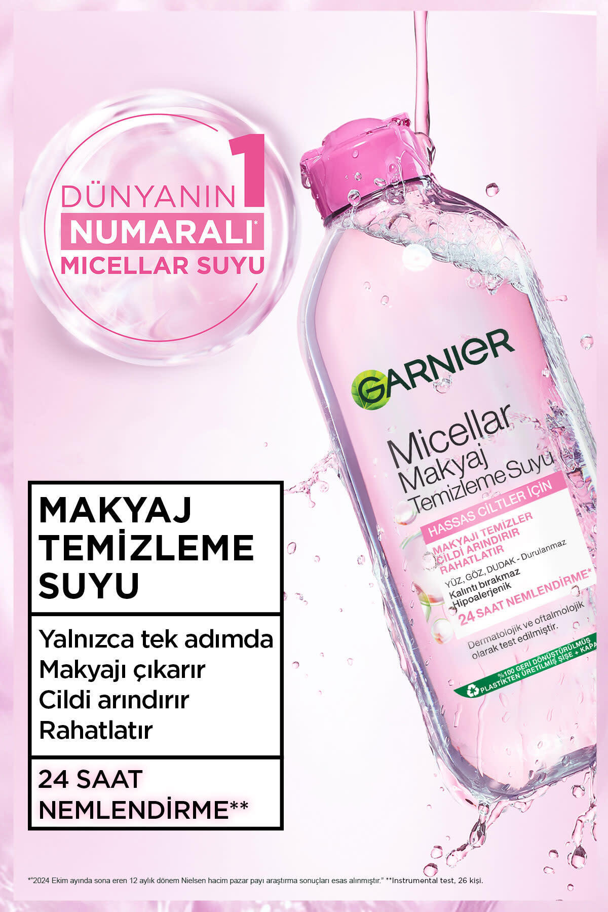 Micellar Kusursuz Makyaj Temizleme Suyu 400 ml + Duş Lifi Hediyeli