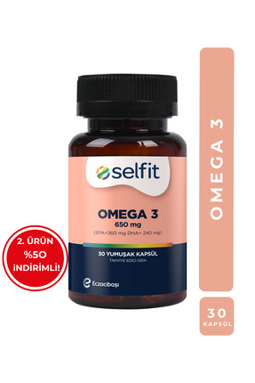Selfit Omega 3 650 Mg 30 Yumuşak Kapsül
