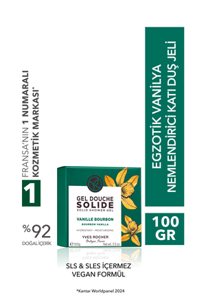 Yves Rocher Katı Duş Jeli - Nemlendirici Egzotik Vanilya-SLS,SLES İçermez,Veg...
