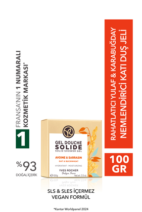 Yves Rocher Katı Duş Jeli - Nemlendirici Rahatlatıcı Yulaf Karabuğday-SLS,SLE...