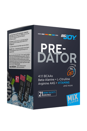 Bigjoy Sports Preworkout Predator Go! Mix Aroma 17g X 21 Adet 357 G Pre-worko...