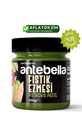 Antebella Antep Fıstık Ezmesi (PARÇACIKLI) 200 G - Antep Fıstığı Ezmesi