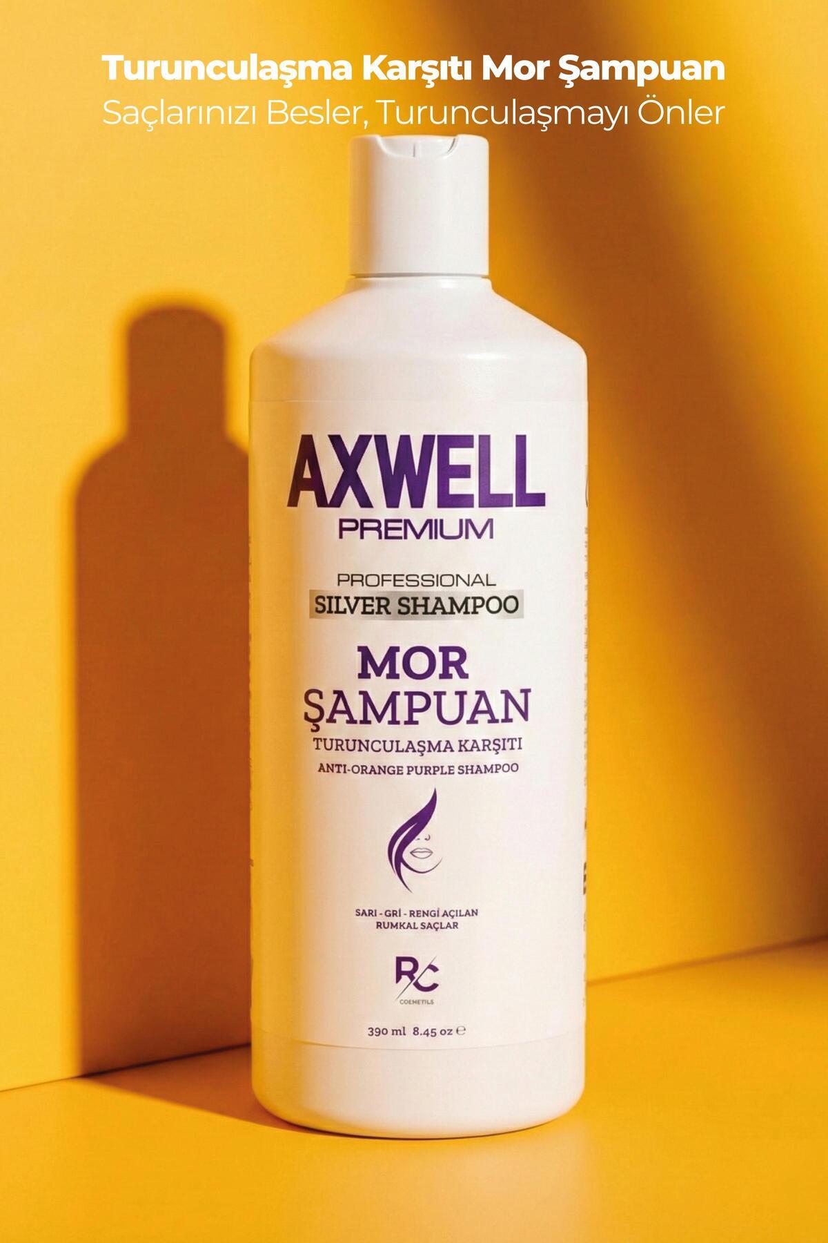 AXWELL PREMIUM Professionel Silver Shampoo (TURUNCULAŞMA KARŞITI MOR ŞAMPUAN) 330ml