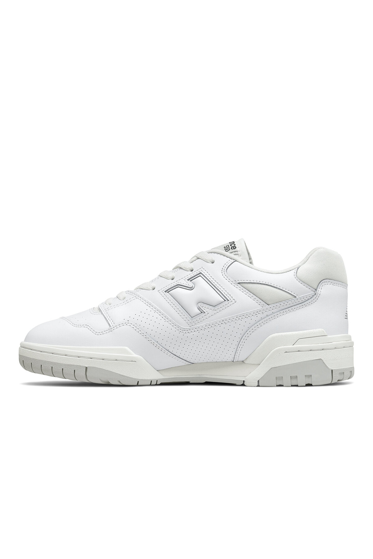 کفش اسنیکر نیو بالانس مردانه چرم مصنوعی سفید بیسیک طرح دار      کژوال/روزمره | New Balance BB550PB1 VN - تصویر 2
