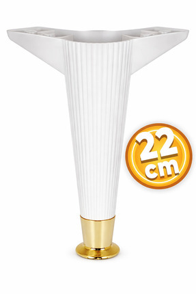 Badem10 Mobilya Kanepe Koltuk Tv Ünitesi Ayağı 22 Cm Konsol Ayakları (BEYAZ-G...