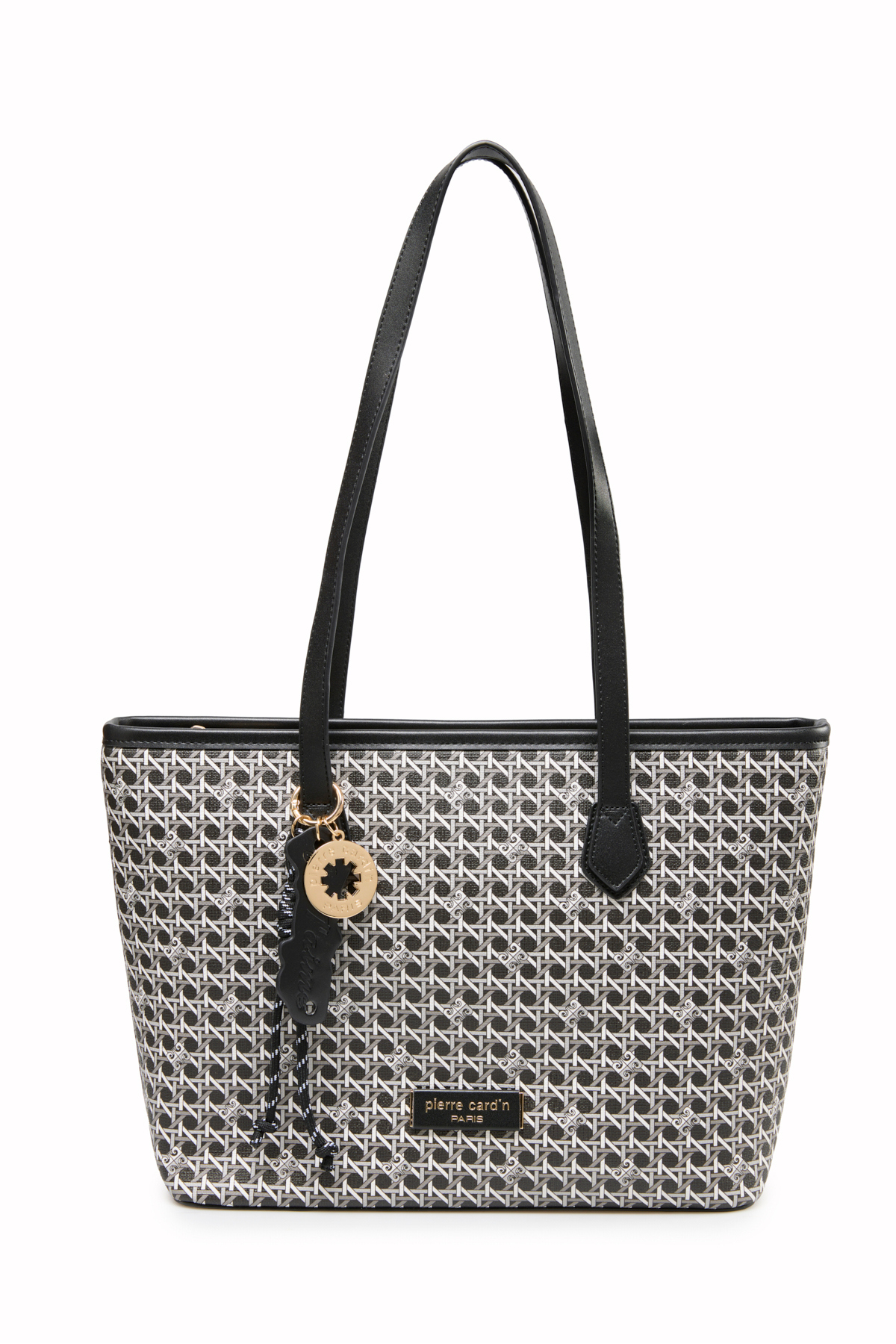 Pierre Cardin Limited Edition Siyah Dijital Monogram Kadın Omuz Çantası 05PO25Y10705 görsel 3
