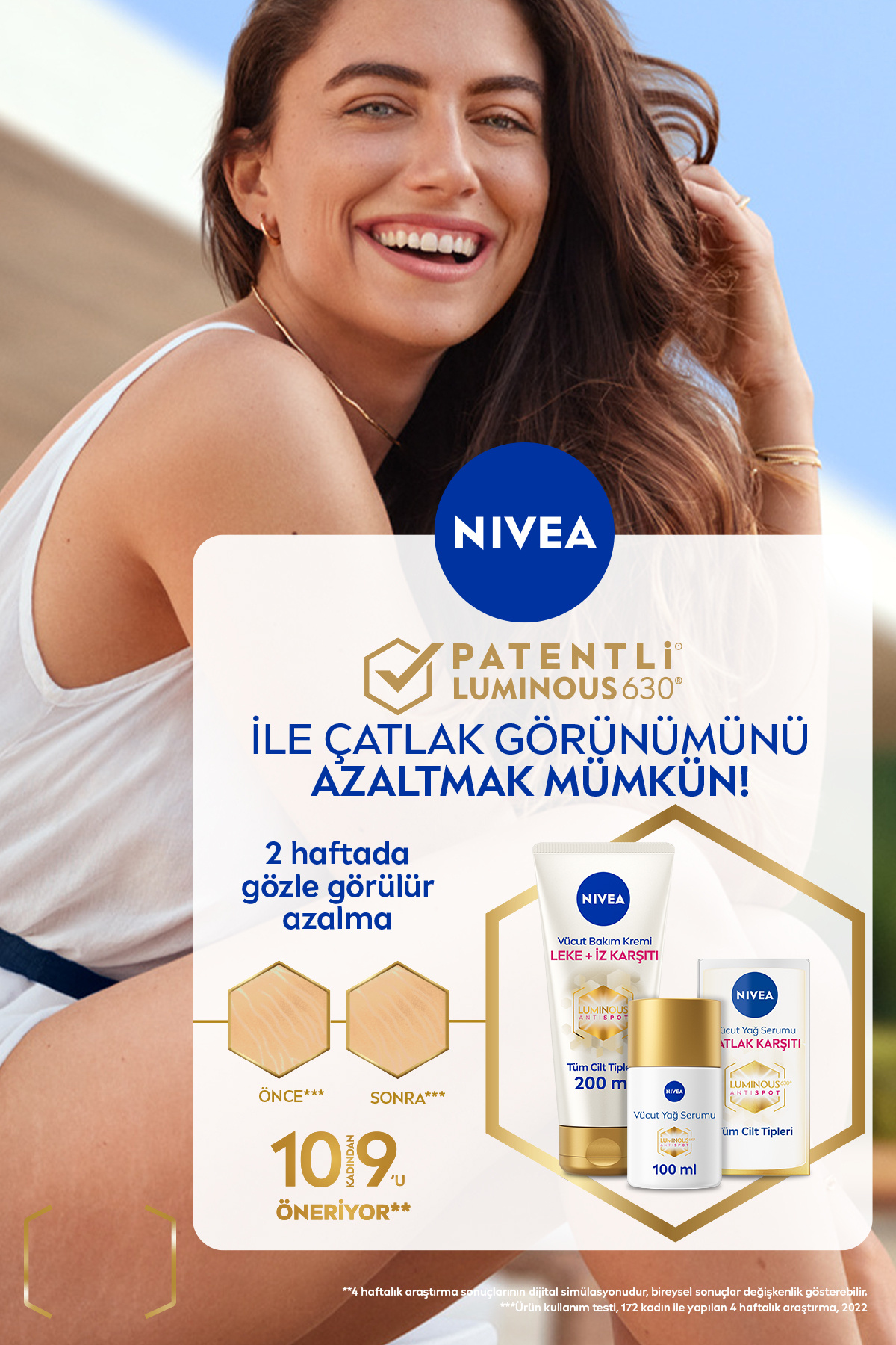 Luminous630 Çatlak ve Leke Karşıtı Vücut Bakım Seti, Yağ Serumu 100ml ve Vücut Kremi 200ml — SET.NVE.1335 — تصویر 5 از 5