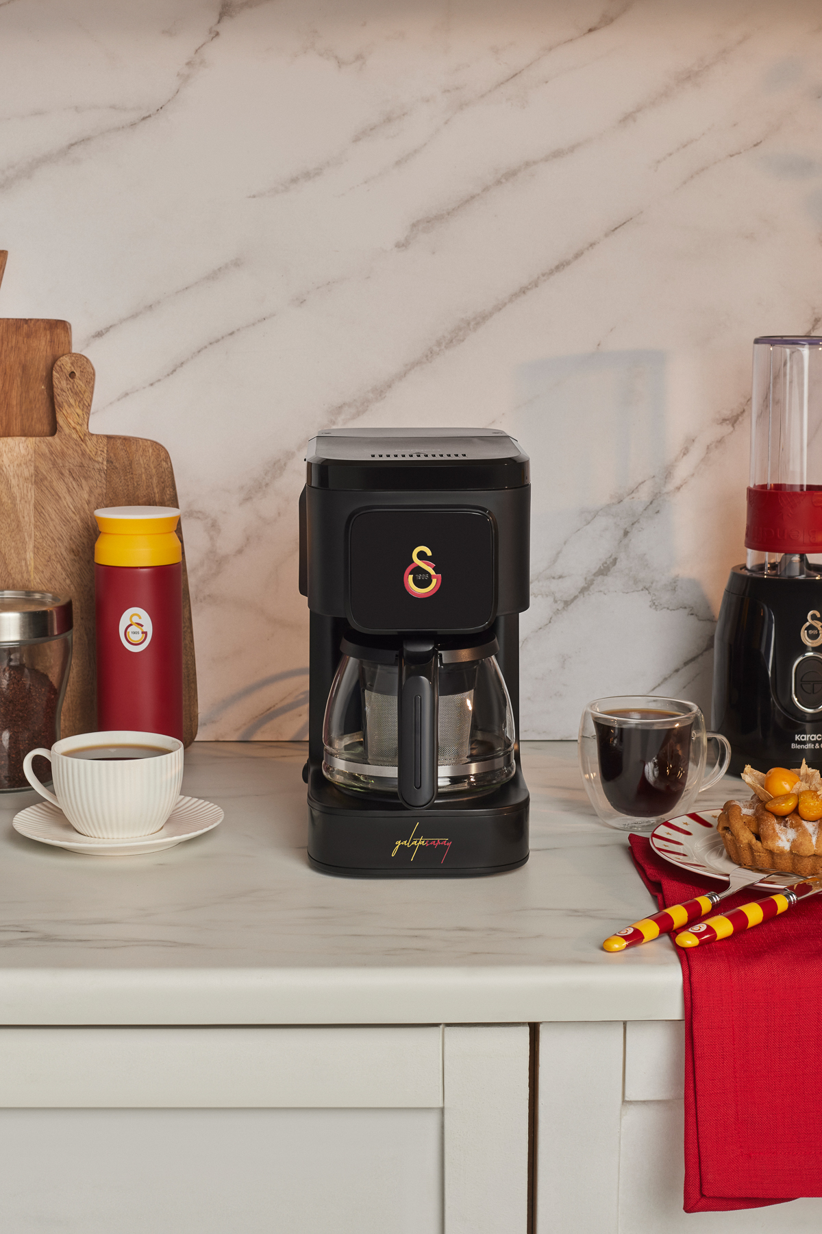 Karaca Just Coffee Aroma 2 in 1 Lisanslı Filtre Kahve ve Çay Demleme Makinesi Galatasaray