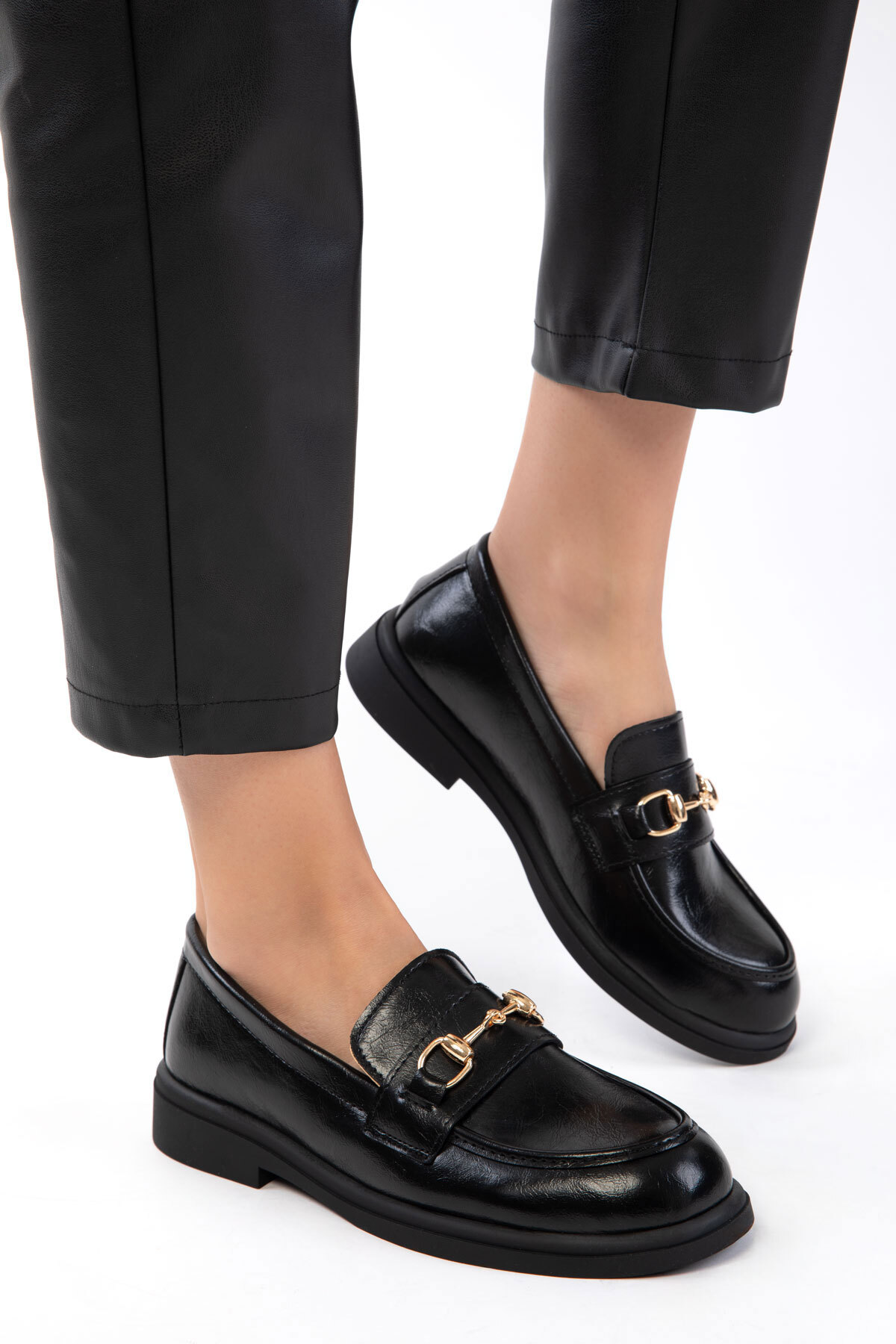 SOHO Siyah Kadın Loafer Ayakkabı 21242 görsel 4