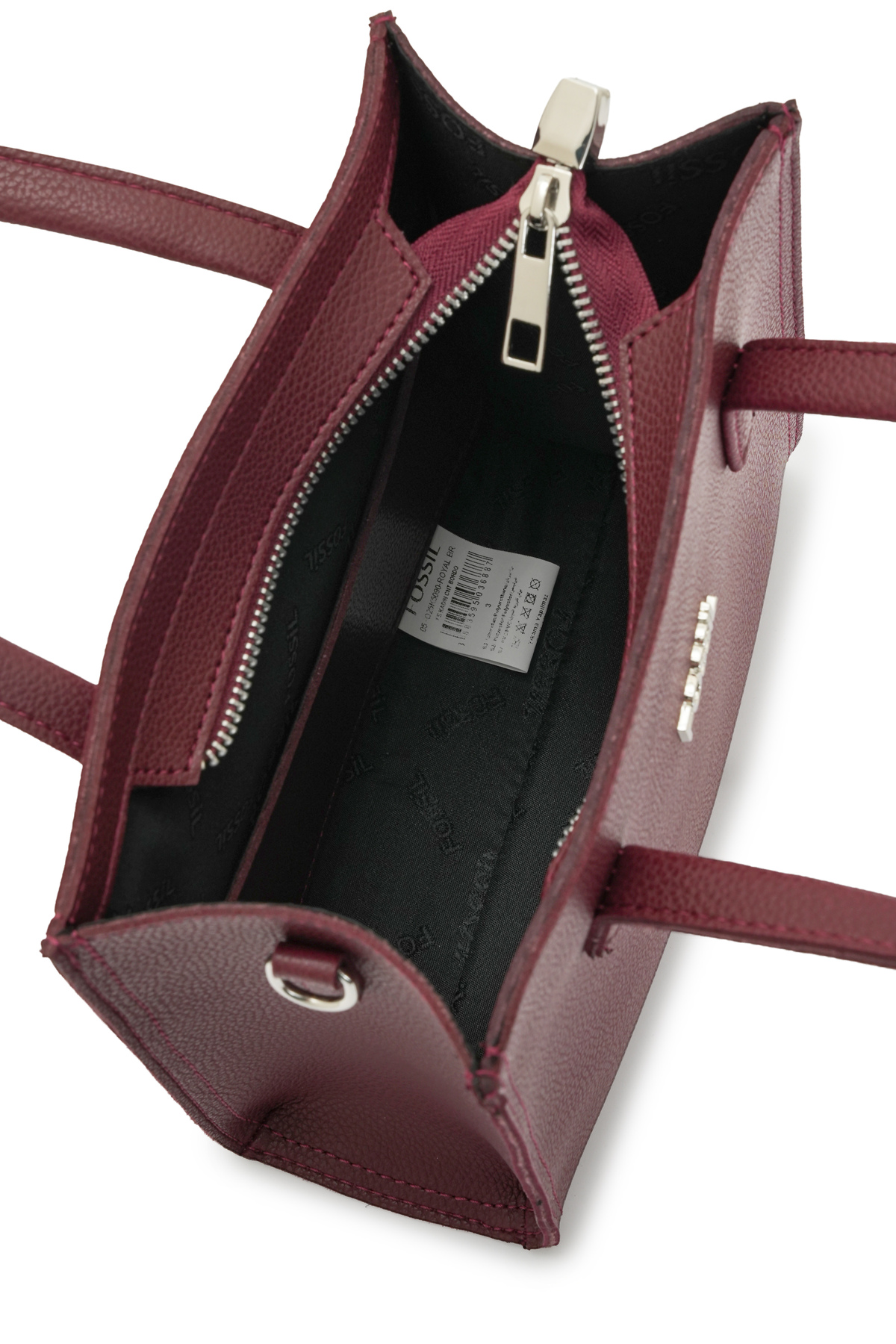 کیف Fossil دستی و صلیب شانه زنانه Claret Red 05FO25K5090 اورجینال - تصویر 5