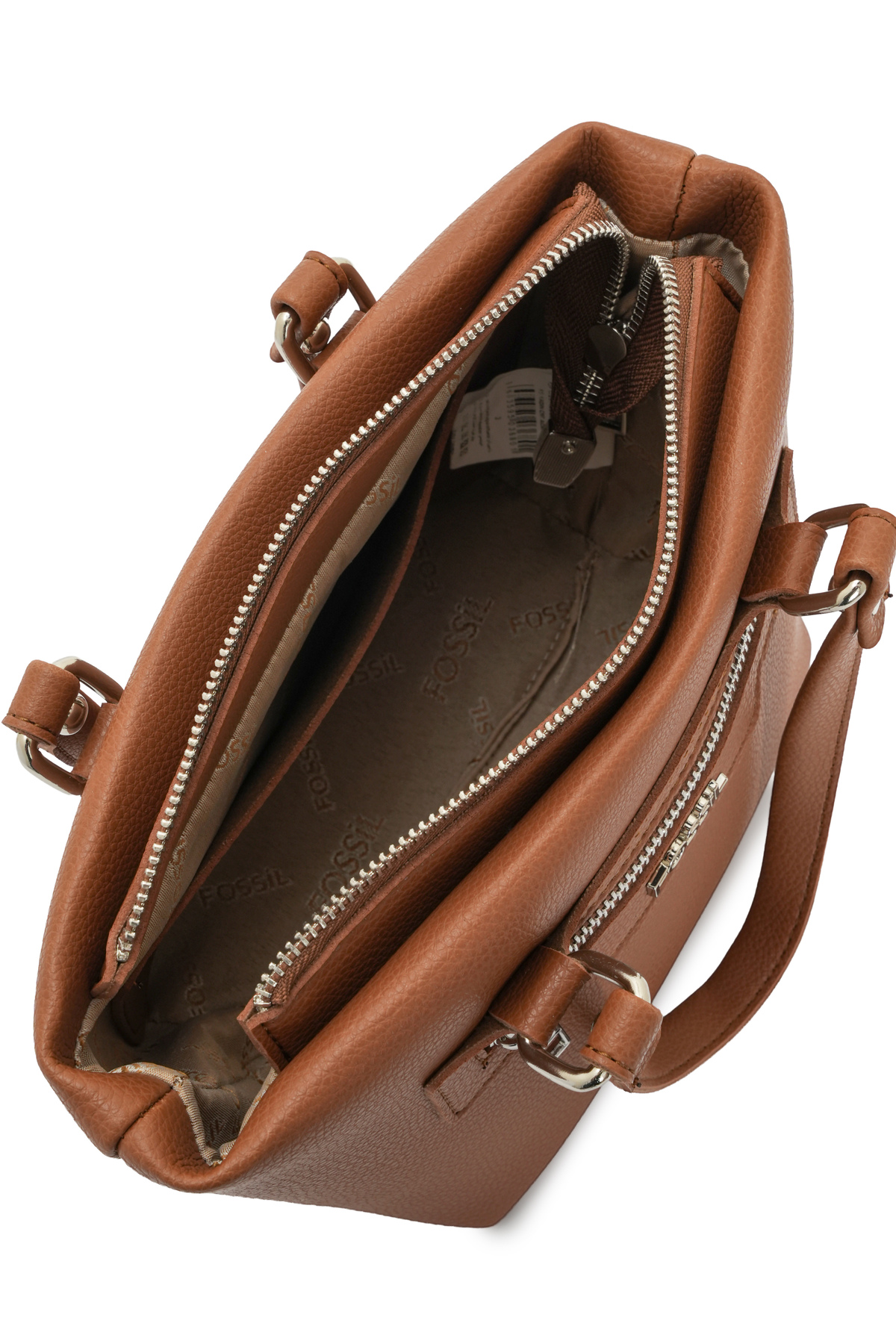 کیف Fossil دستی و شانه ای زنانه برنزه روشن 05FO25K5089 اورجینال - تصویر 5