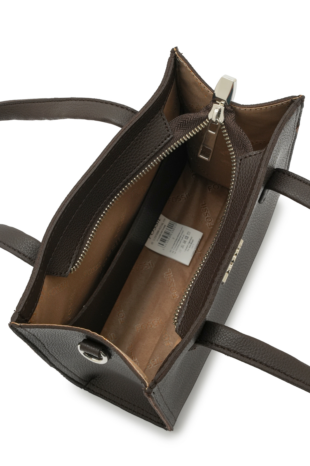 کیف Fossil دستی و صلیب شانه زنانه قهوه ای 05FO25K5090 اورجینال - تصویر 5