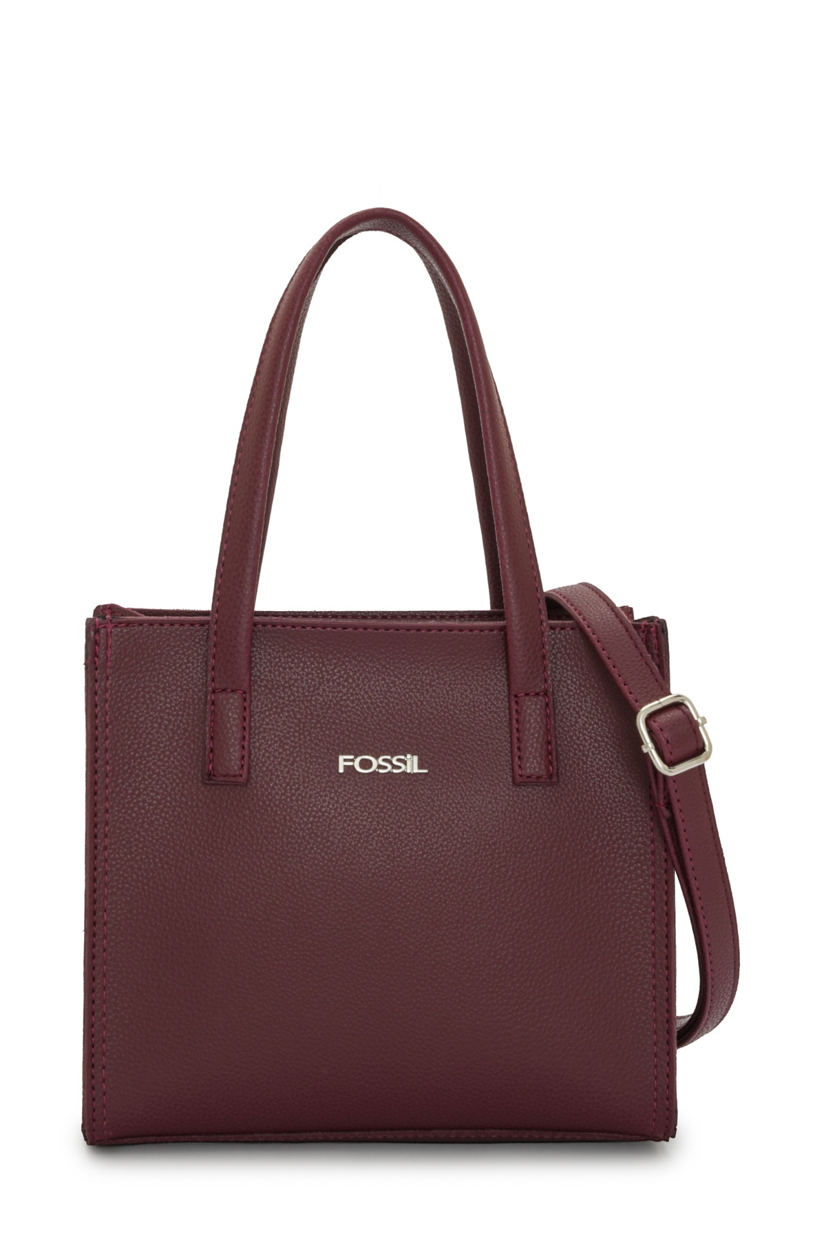 کیف Fossil دستی و صلیب شانه زنانه Claret Red 05FO25K5090 اورجینال - تصویر 2