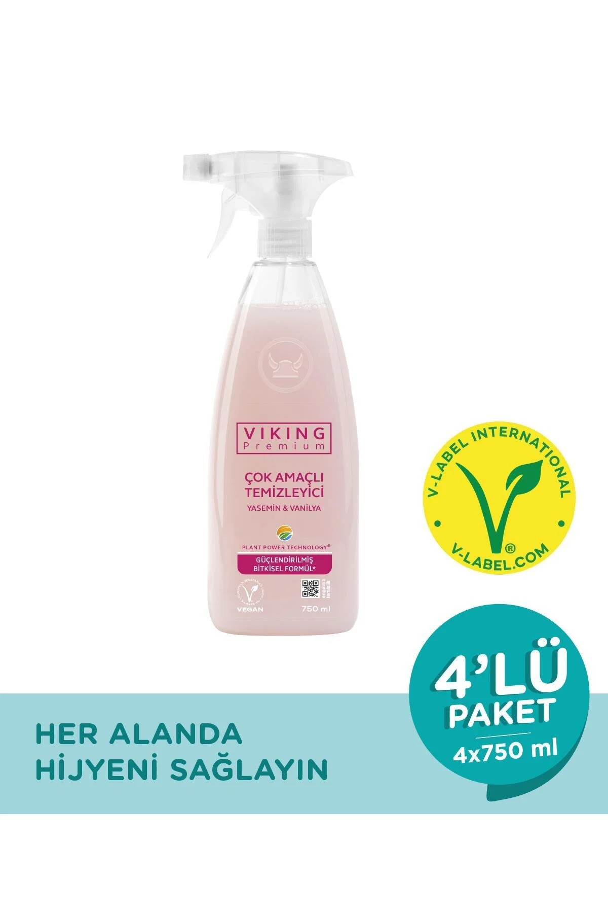 Viking Premium Çok Amaçlı Yasemin & Vanilya 750 Ml 4 Adet