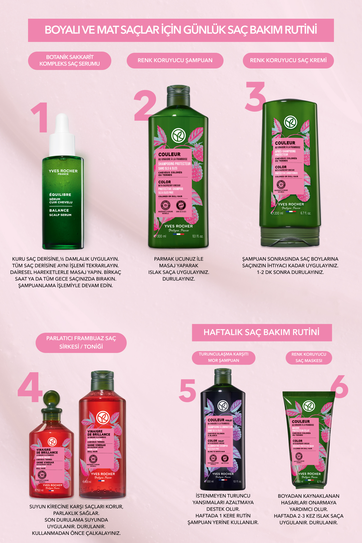 Parlatıcı Frambuaz Saç Sirkesi / Toniği - Normal Saçlar / Brillance - Vegan -150ml — 52166 — تصویر 7 از 8