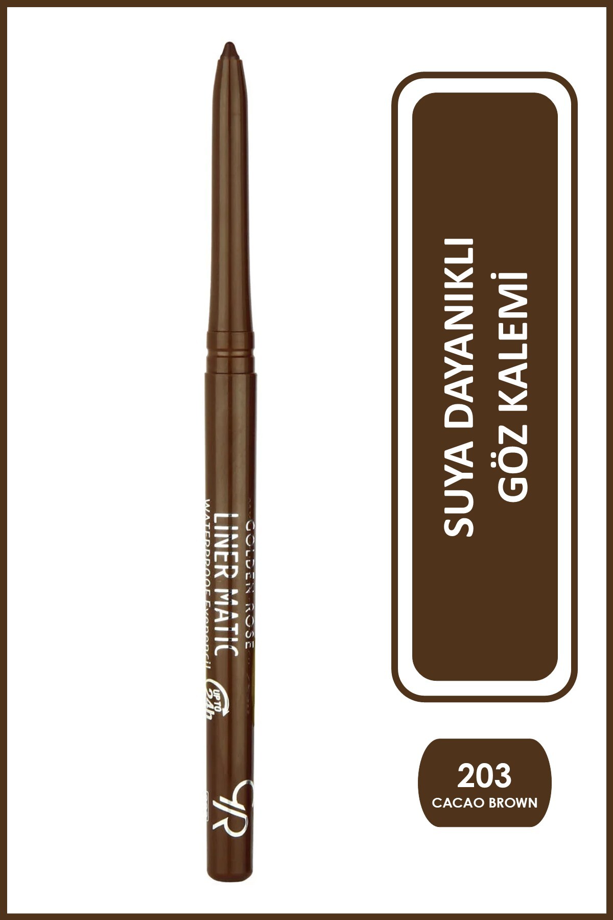 Golden Rose Liner Matic Waterproof Eyepencil - Suya Dayanıklı Göz Kalemi No:203 Cacao Brown - Fiyatı, Yorumları