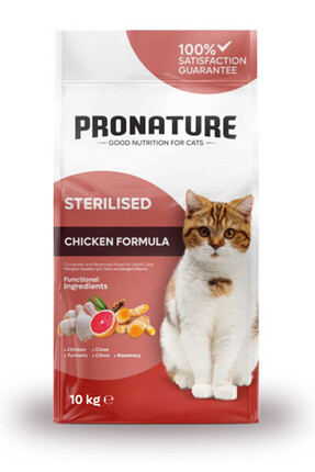 Pronature Kısırlaştırılmış Yetişkin Kuru Kedi Maması (Weight Protect) - Tavuk...