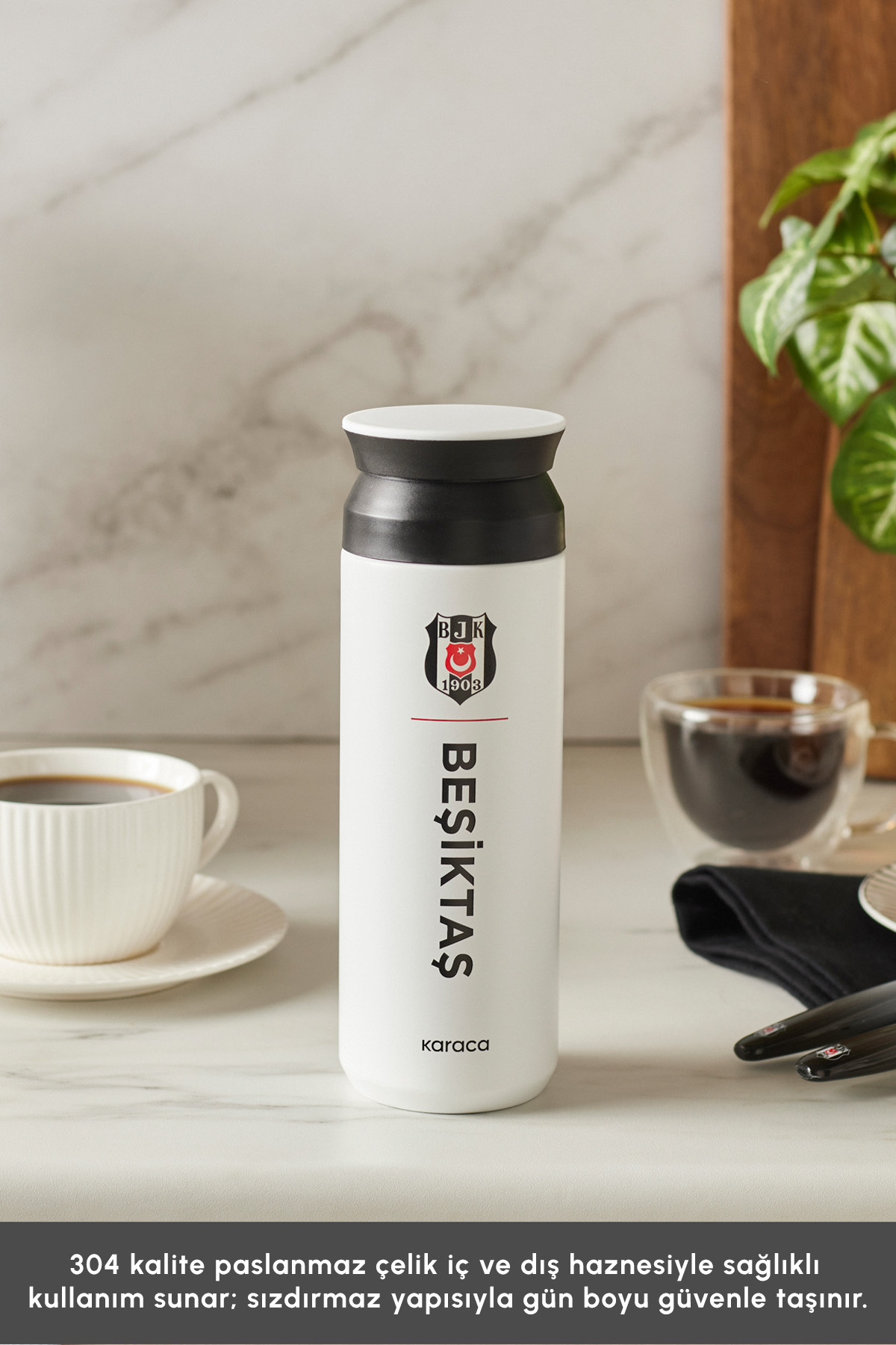 x فلاسک Karaca 500 میلی لیتر لوگوی مجاز بشیکتاش اورجینال - تصویر 3