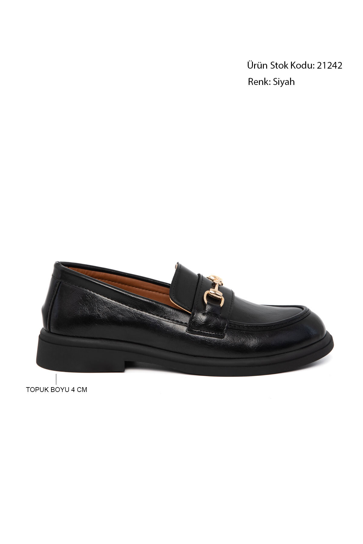 SOHO Siyah Kadın Loafer Ayakkabı 21242 görsel 3