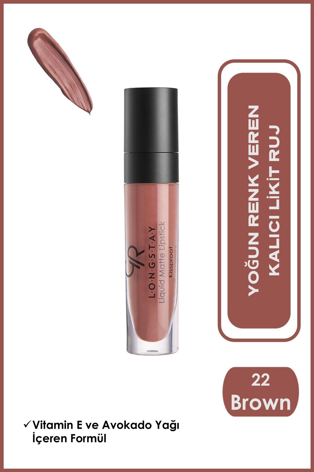 Golden Rose Longstay Liquid Matte Lipstick No:22