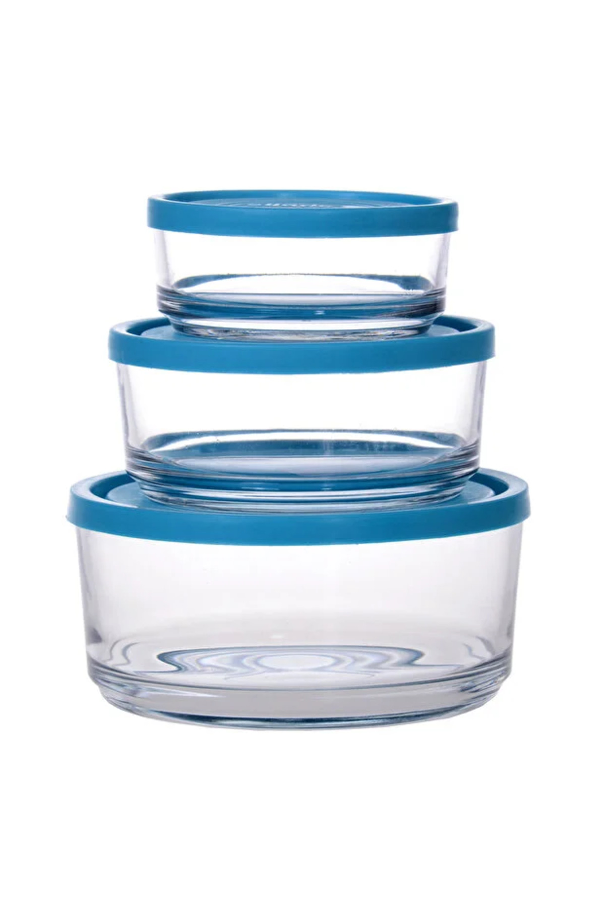 Eljado 3-teiliges Set aus rundem Glasbesteck mit Kunststoffdeckel B73567