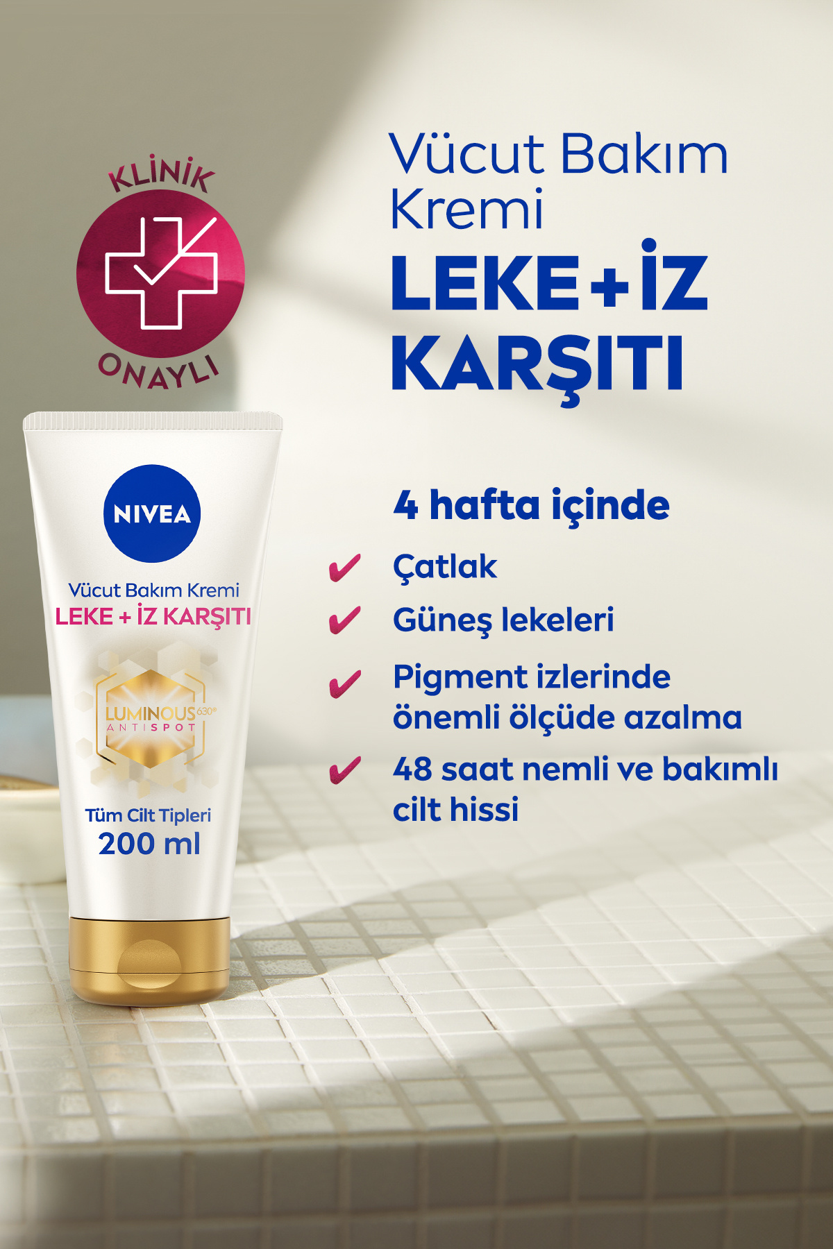 Luminous630 Çatlak ve Leke Karşıtı Vücut Bakım Seti, Yağ Serumu 100ml ve Vücut Kremi 200ml — SET.NVE.1335 — تصویر 4 از 5