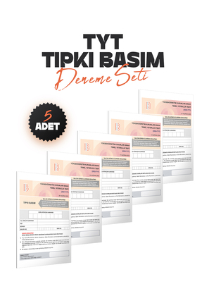 Benim Hocam Yayınları TYT Tıpkı Basım 5 Adet Deneme SETİ (2021-2022-2023-2024...
